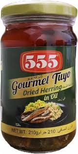 555 Gourmet Tuyo Dried Herring in Oil 210g